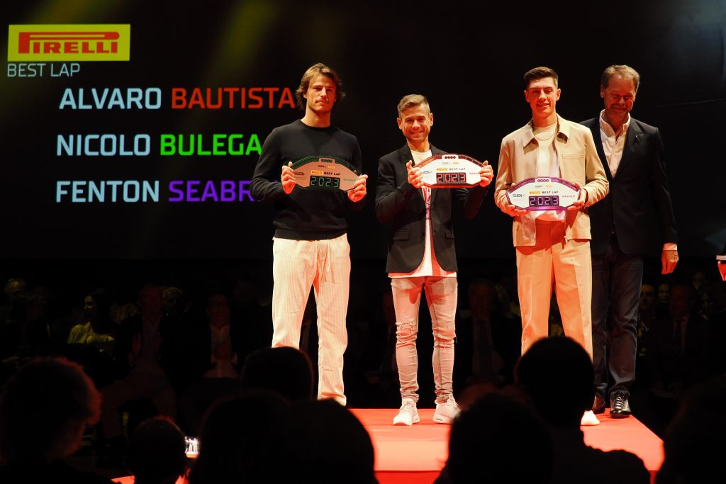 Best Lap Alvaro Bautista, Nicolo Bulega, Fenton Seabright