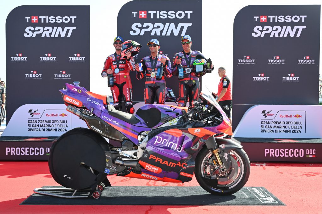 sprint race podium