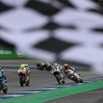 David Alonso (CFMOTO Gaviota Aspar Team) over the line