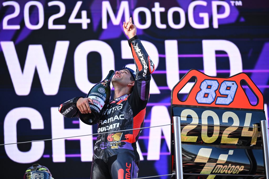 jorge martin world champion podium