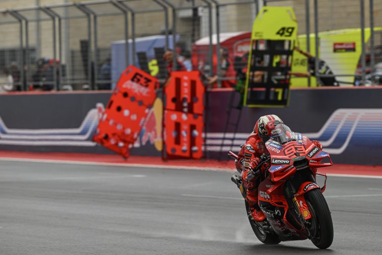 Marc Marquez over the line