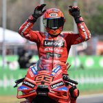 Marquez hands in air