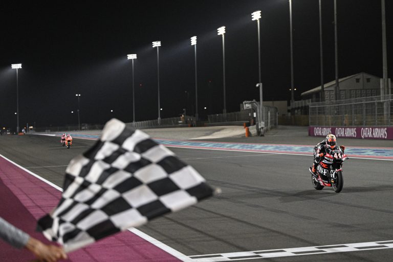 Aron Canet over the line
